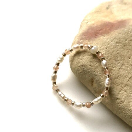 AntracytArt Pierścionek Pearls 6oPE00