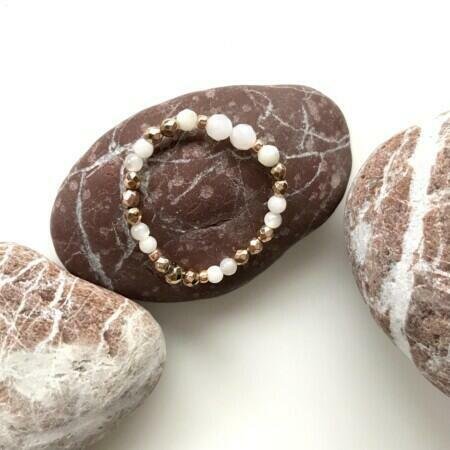 AntracytArt Pierścionek Pearls 6oPEBIA00