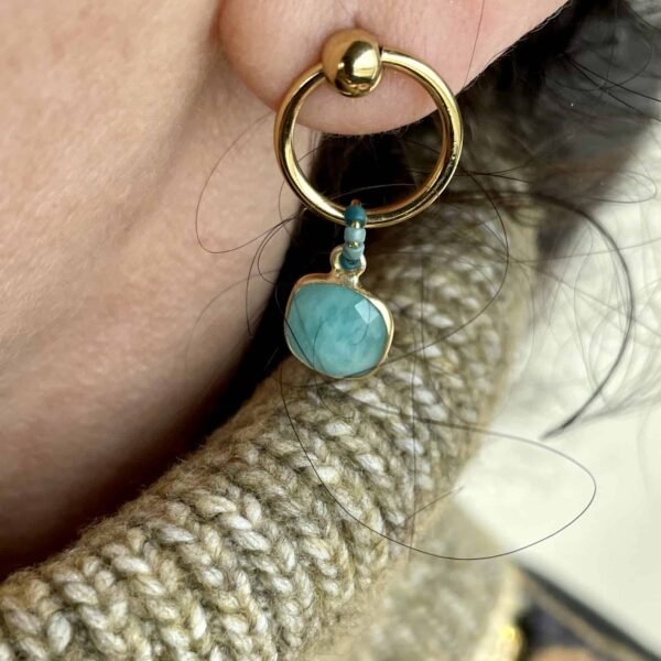 antracytart kolczyki sztyft 02-1