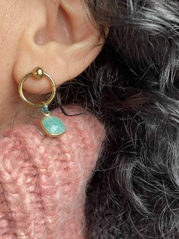 antracytart kolczyki sztyft 02-2